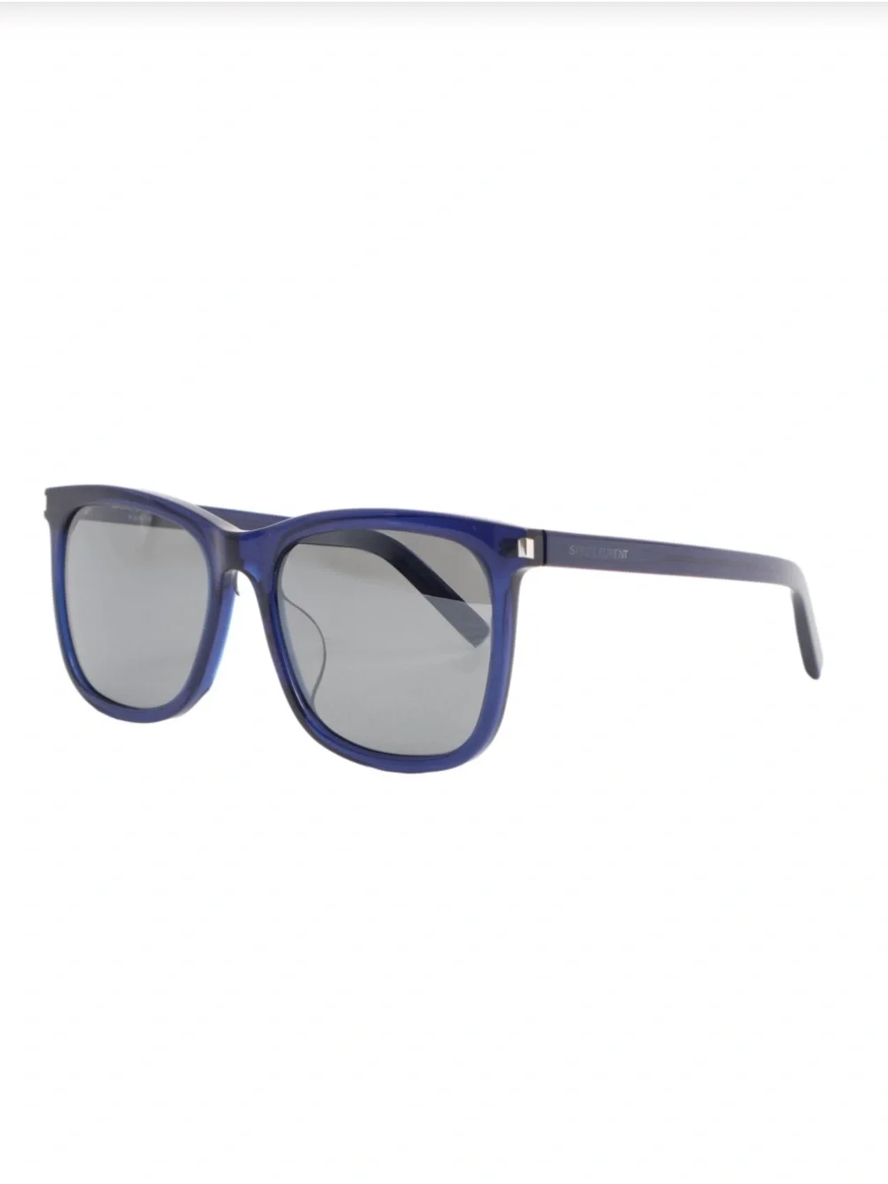 Saint Laurent Sunglasses SL116K Blue Blue Silver NEW